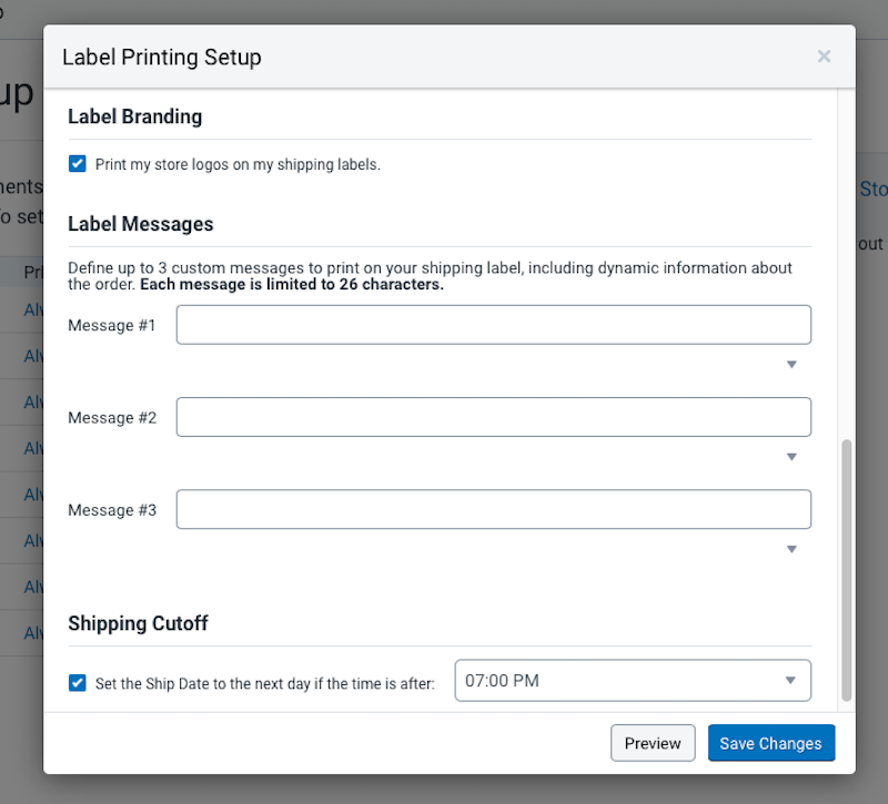 Plugins that provide customized WooCommerce Shipping labels: ShipStation label printing setup