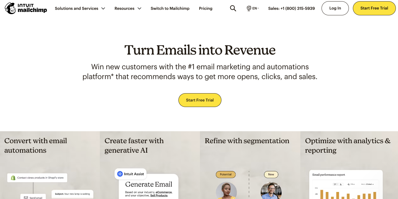 ActiveCampaign alternatives: Mailchimp