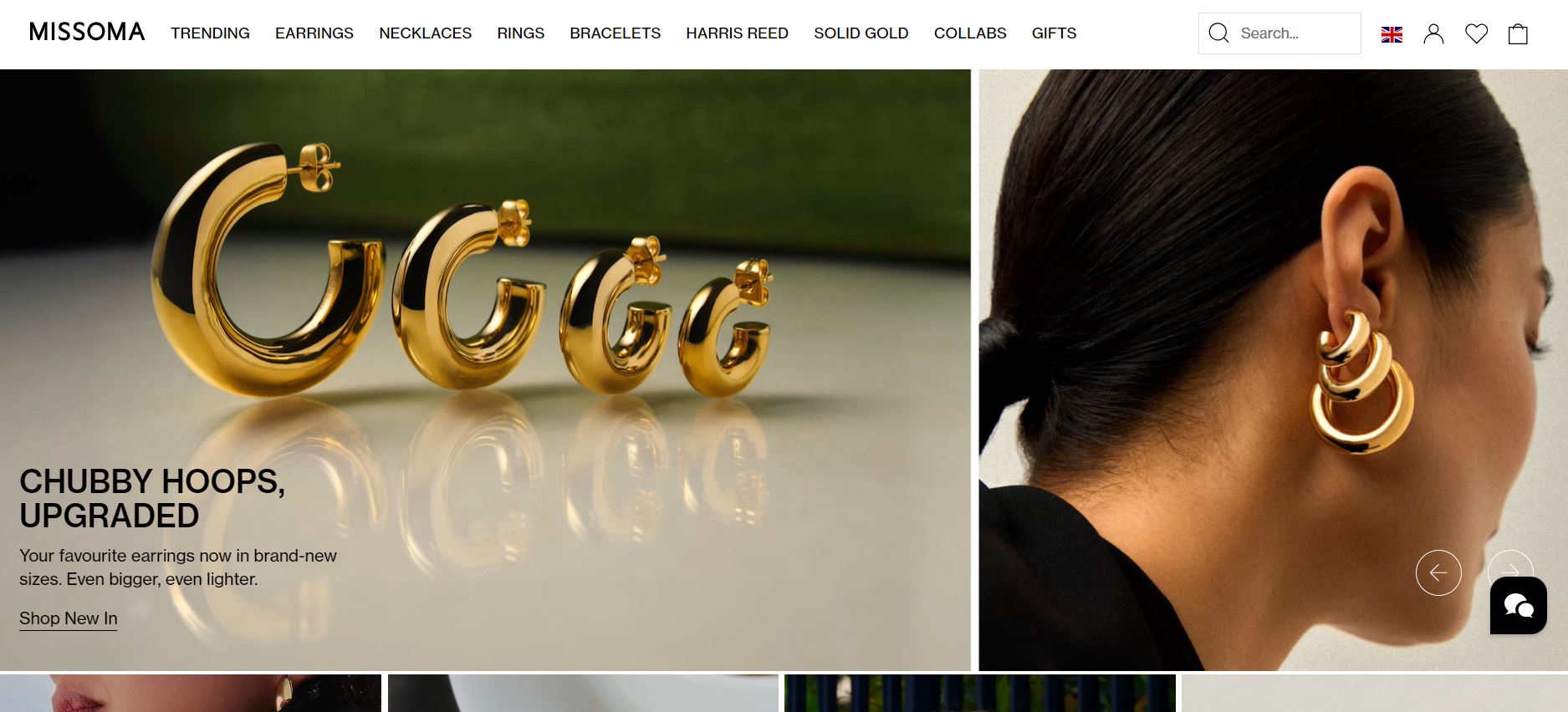 Top Shopify jewelry stores: Missoma