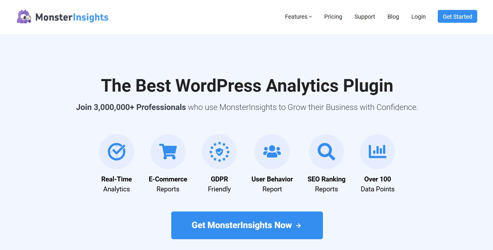 Top WordPress analytics plugins: MonsterInsights