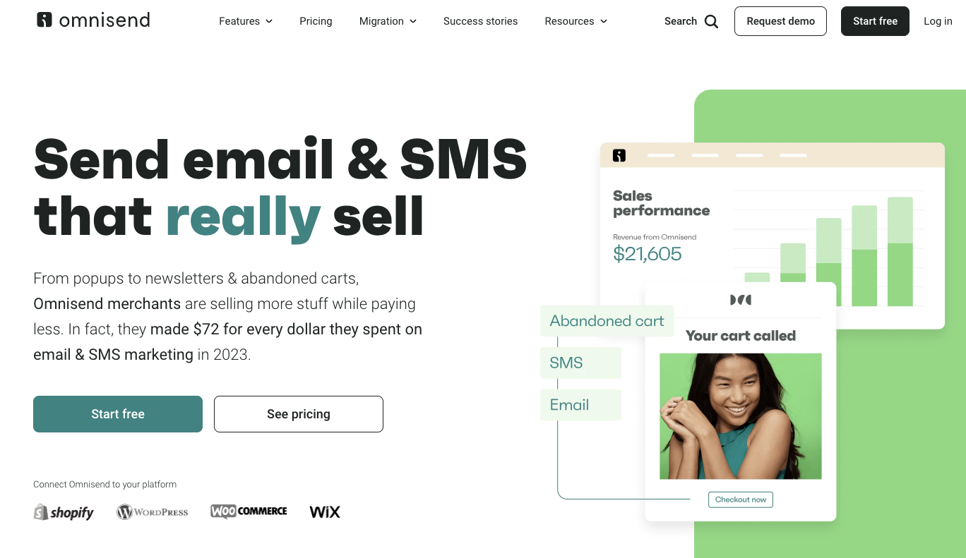 ActiveCampaign alternatives: Omnisend
