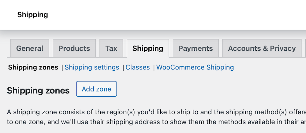 Generating shipping labels with WooCommerce Shipping plugin: shipping tab