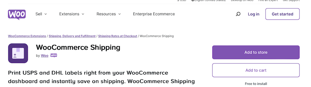 Generating shipping labels with WooCommerce Shipping plugin