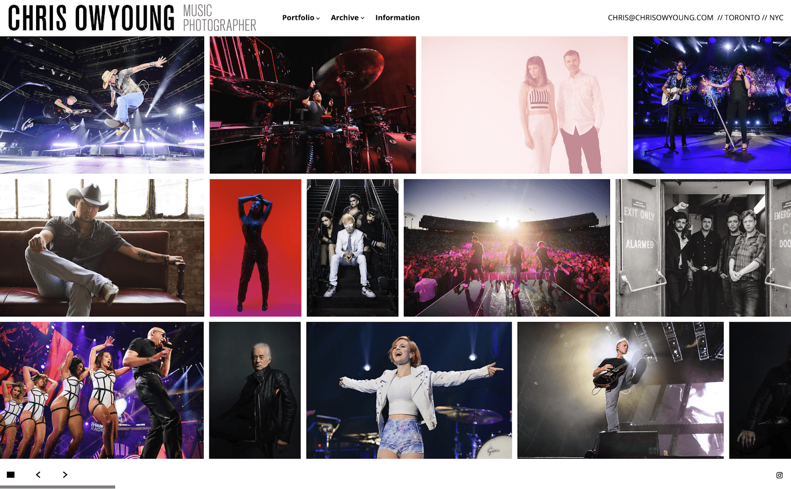 Best photographer portfolio website examples: Chris Owyoung
