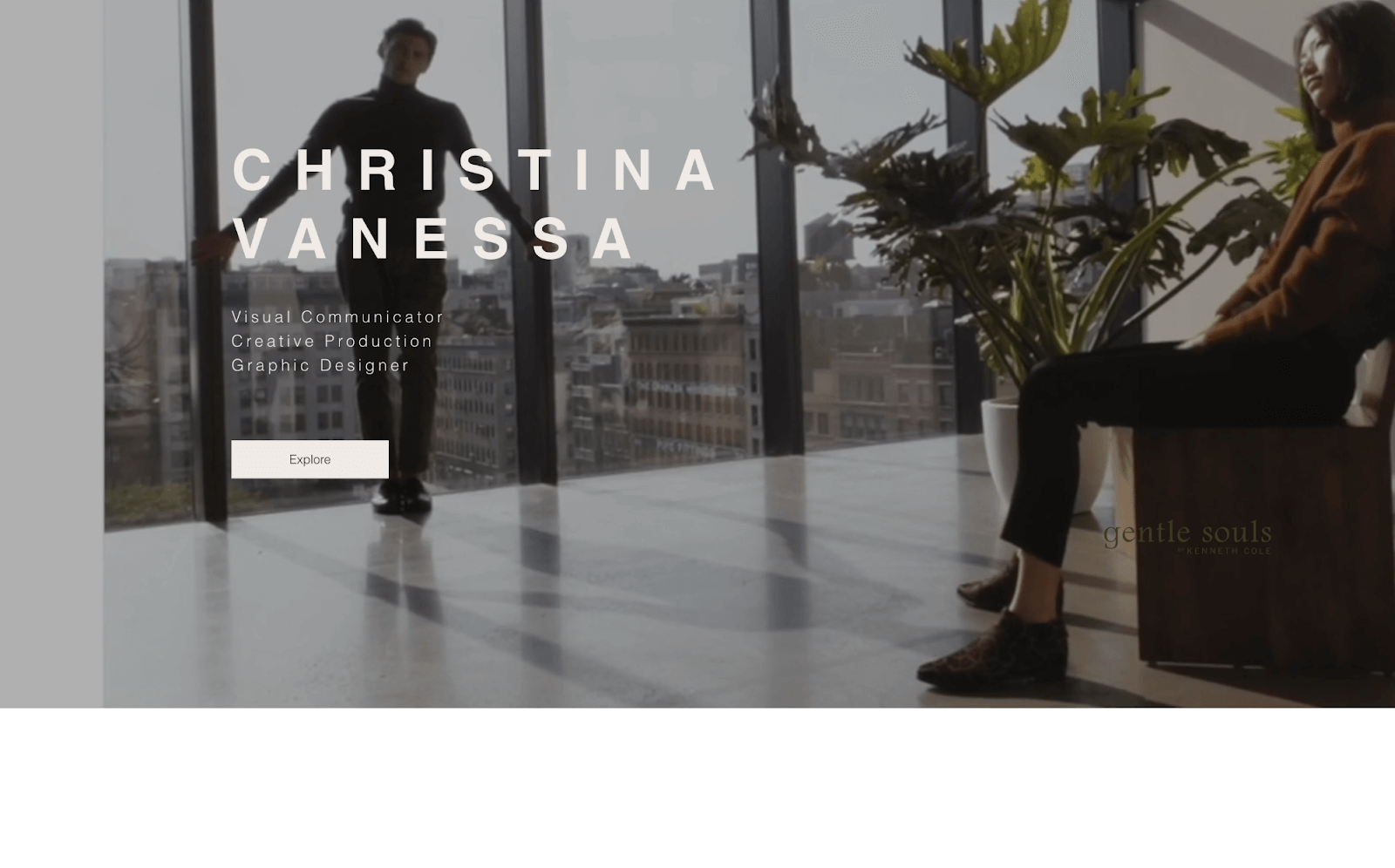 Best graphic designer portfolio website examples: Christina Vanessa