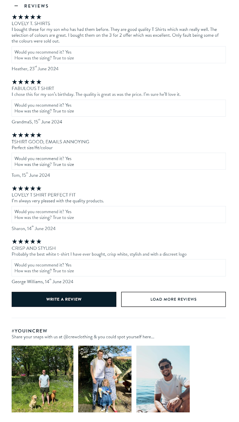 clothing brand marketing ideas: example from Crew Clothing