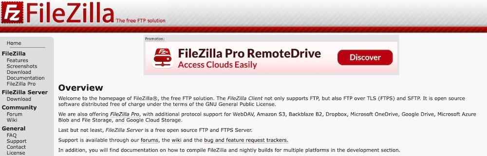 How to make a WordPress backup: manual backup example using Filezilla