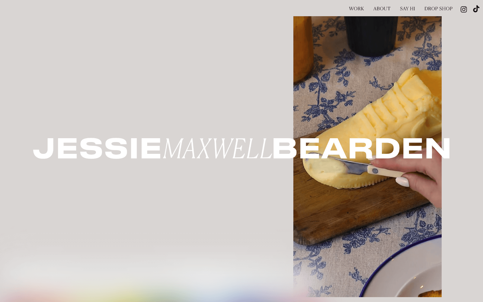 Best artist portfolio website examples: Jessica Bearden