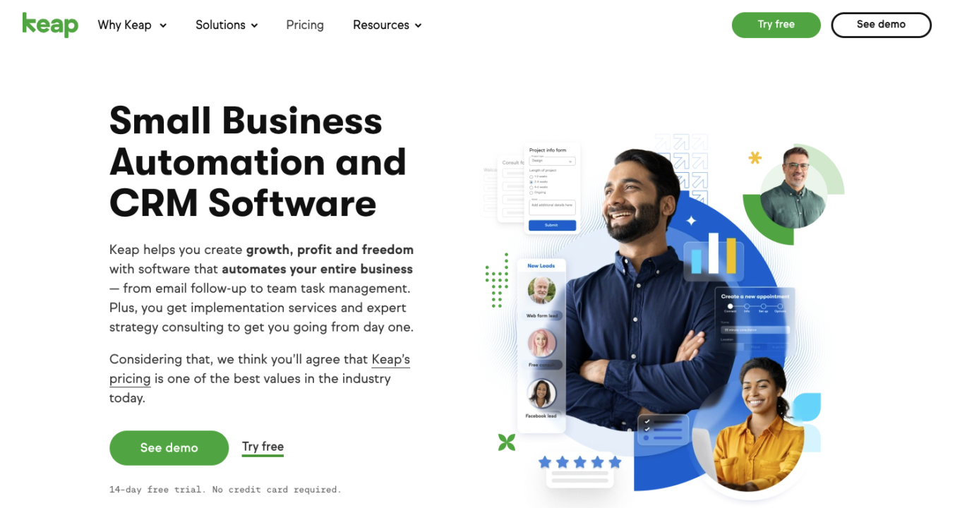 best marketing automation software: Keap
