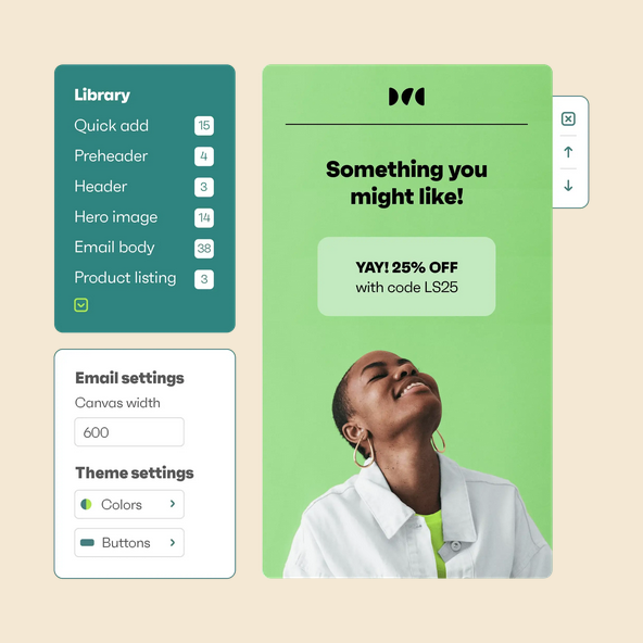 Omnisend email builder