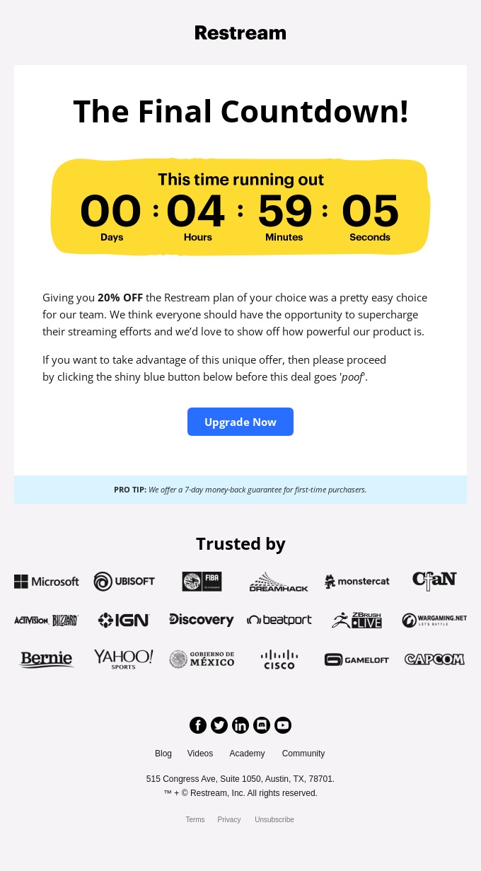 Countdown timer in email: Definitive guide & best examples