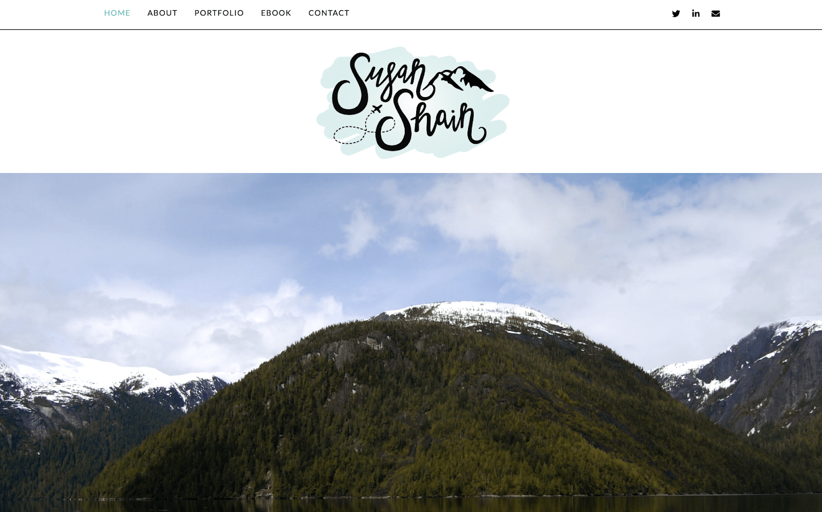Best writer portfolio website examples: Susan Shain