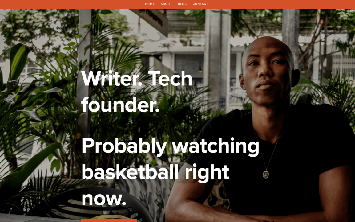 Best writer portfolio website examples: Tyler J. Koenig