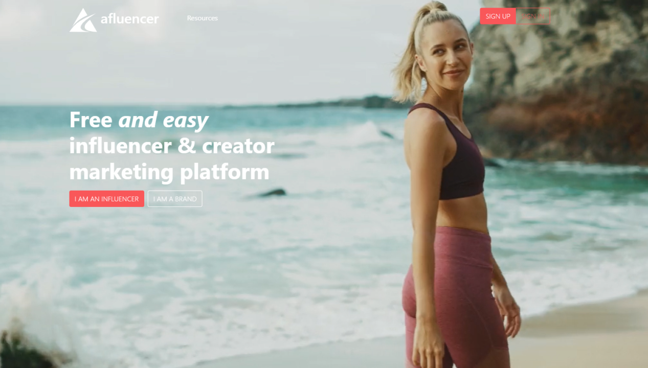 Influencer marketing platforms: Afluencer