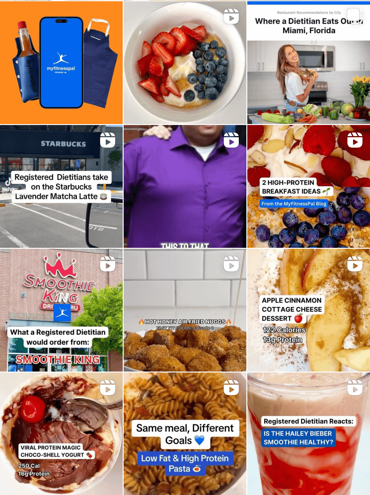 6 best wellness marketing strategies: social media example from MyFitnessPal
