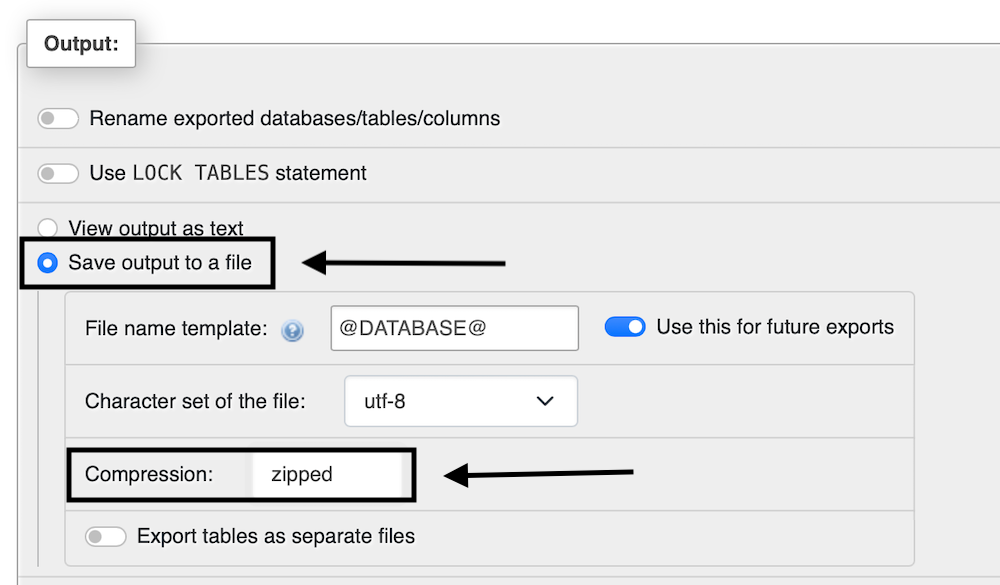 How to make a WordPress backup: saving the database