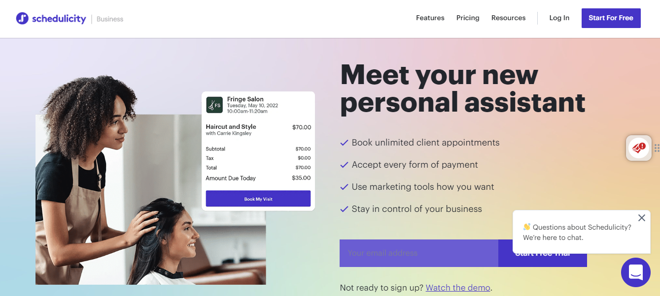 28 best salon marketing tools: Schedulicity