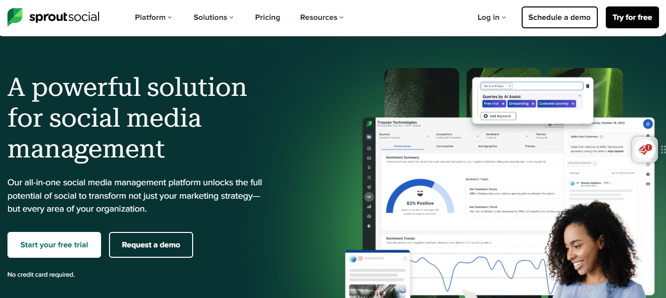 28 best salon marketing tools: Sprout Social