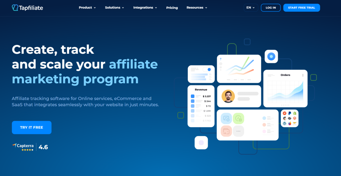 Influencer marketing platforms: Tapfiliate