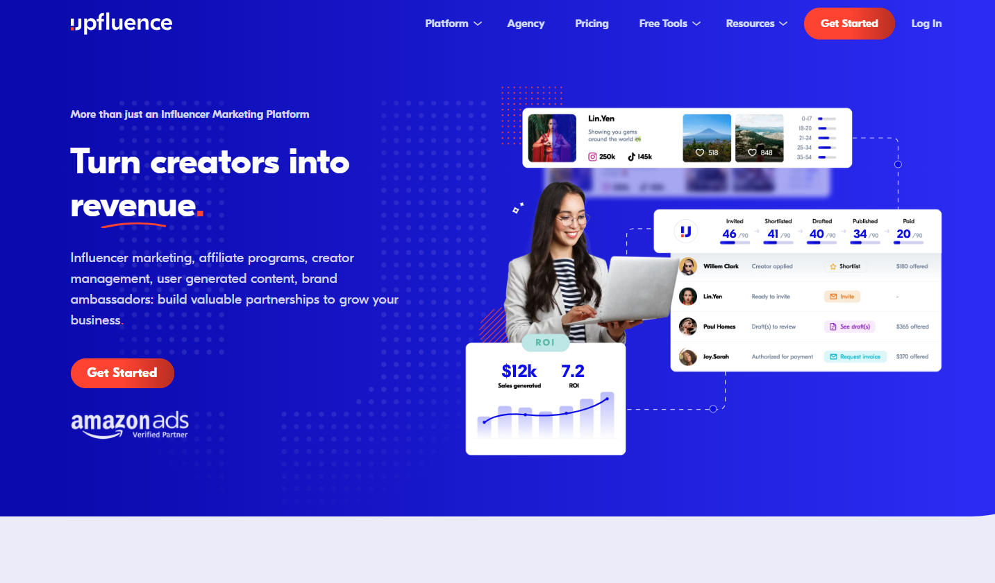 Influencer marketing platforms: Upfluence