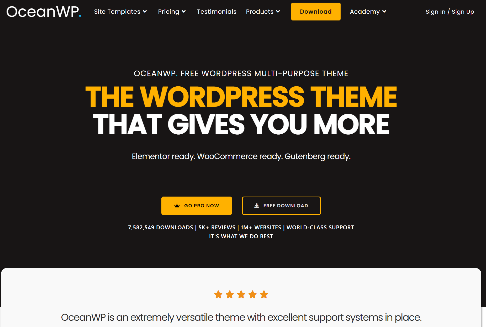 best WooCommerce themes: oceanwp