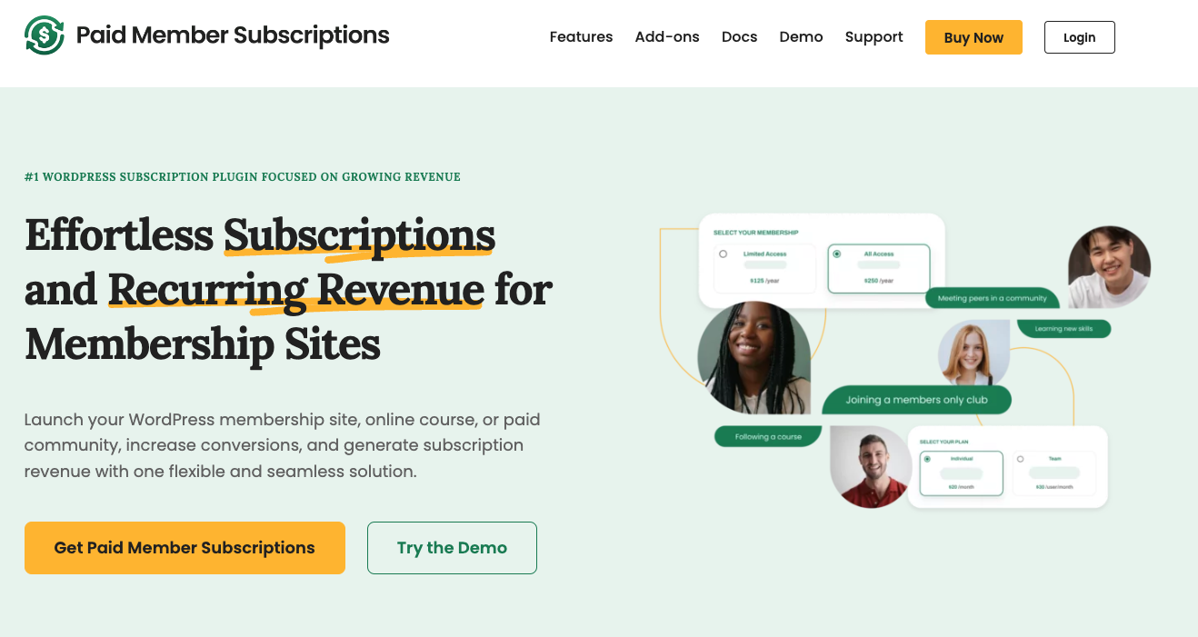 best WooCommerce subscription plugins: paid member subscriptions