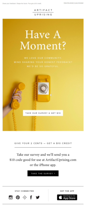 Email must-haves for online stores: product review request email