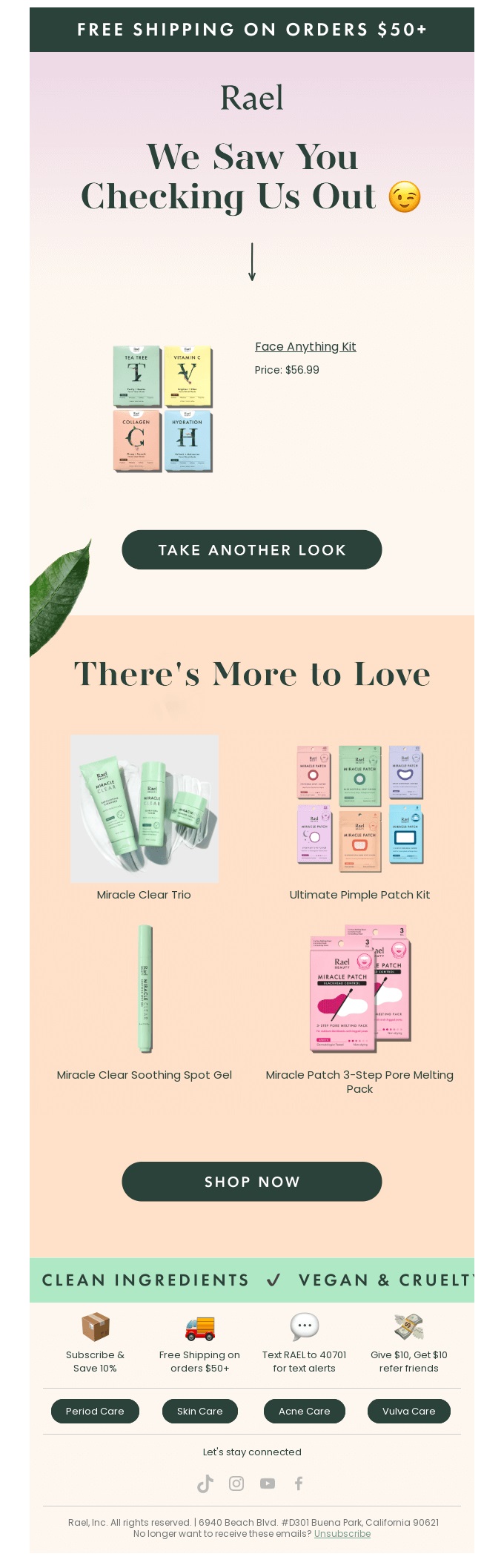 Best email marketing campaign examples: rael