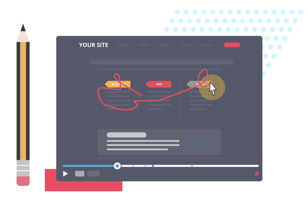 Session recordings for landing page optimization from Hotjar