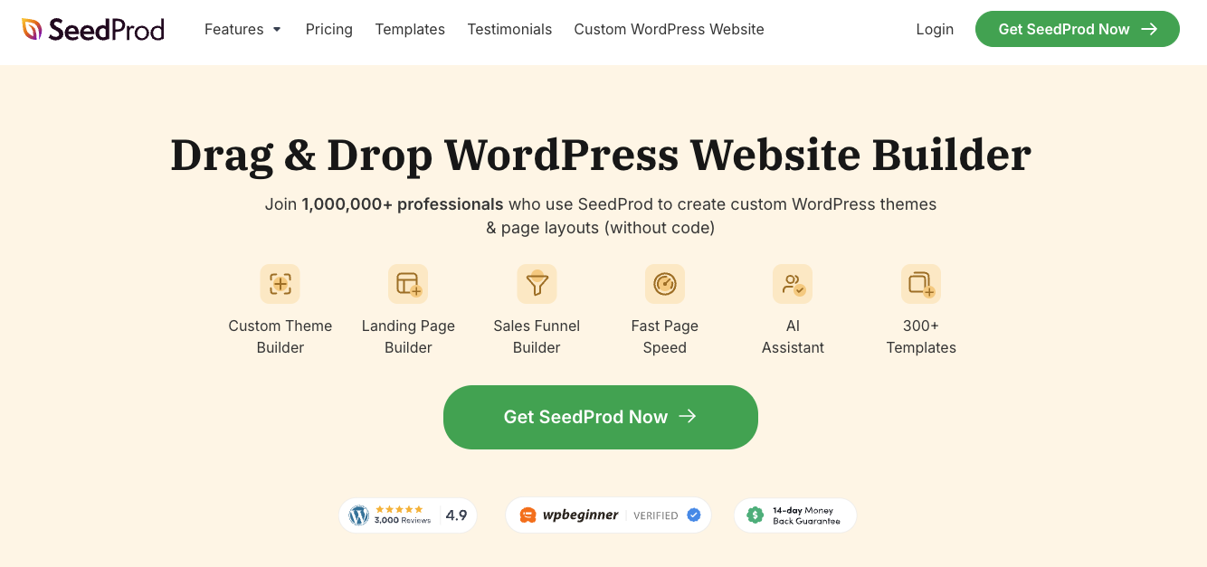 seedprod homepage