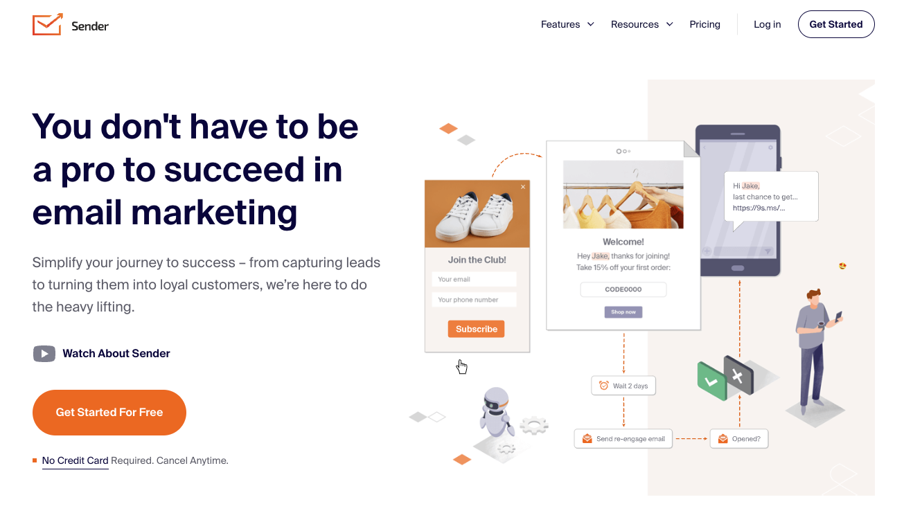 Sender newsletter platform