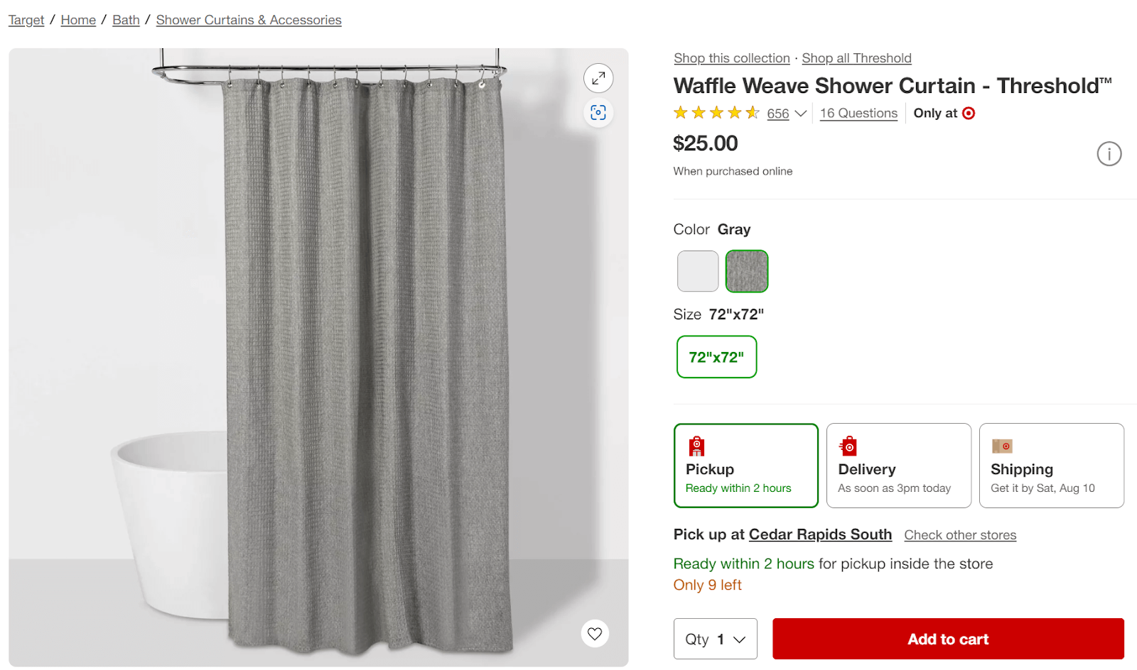 single product image example from Target