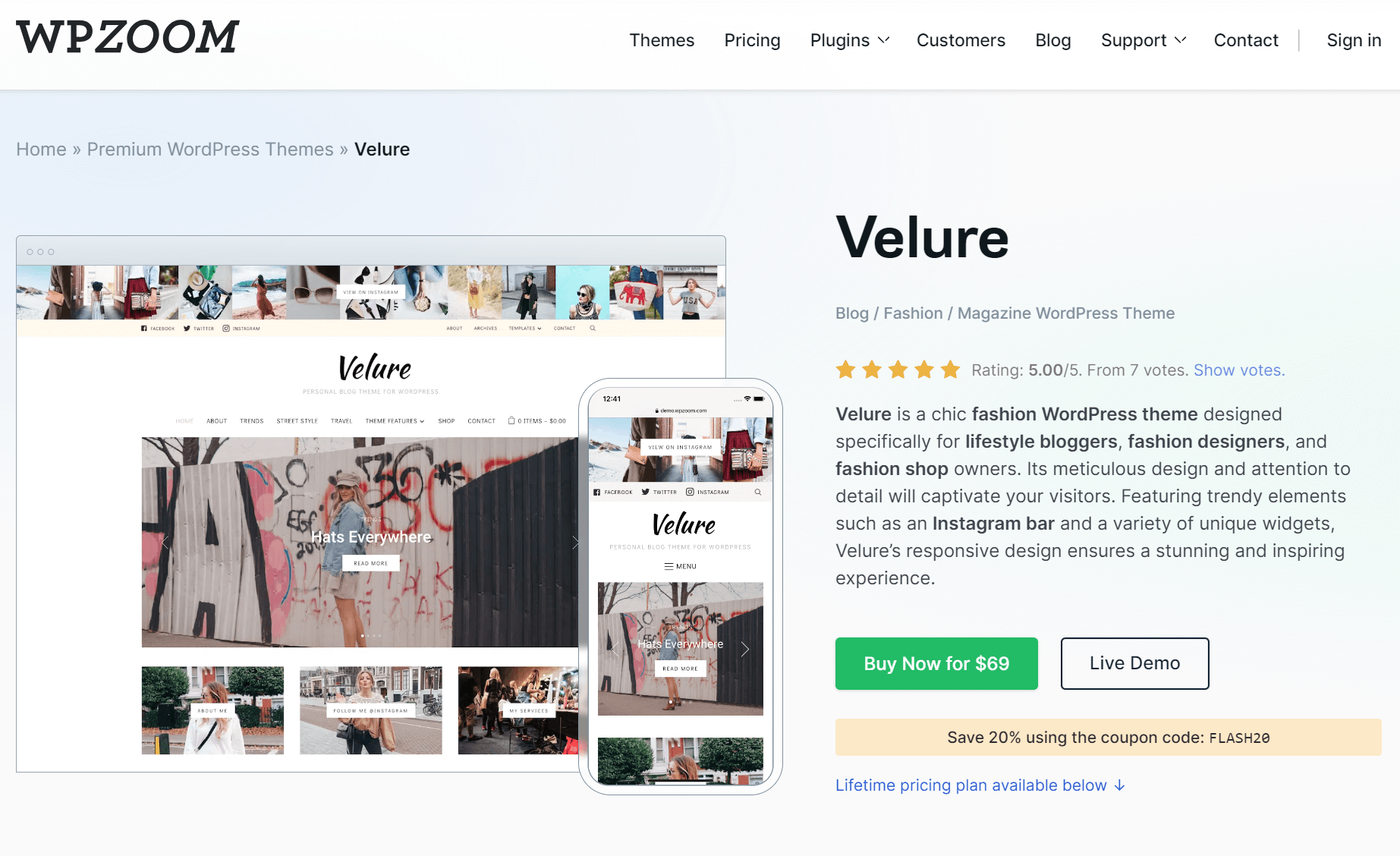 best WooCommerce themes: velure
