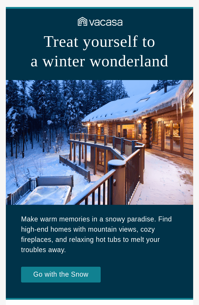 winter newsletter ideas: Vacasa