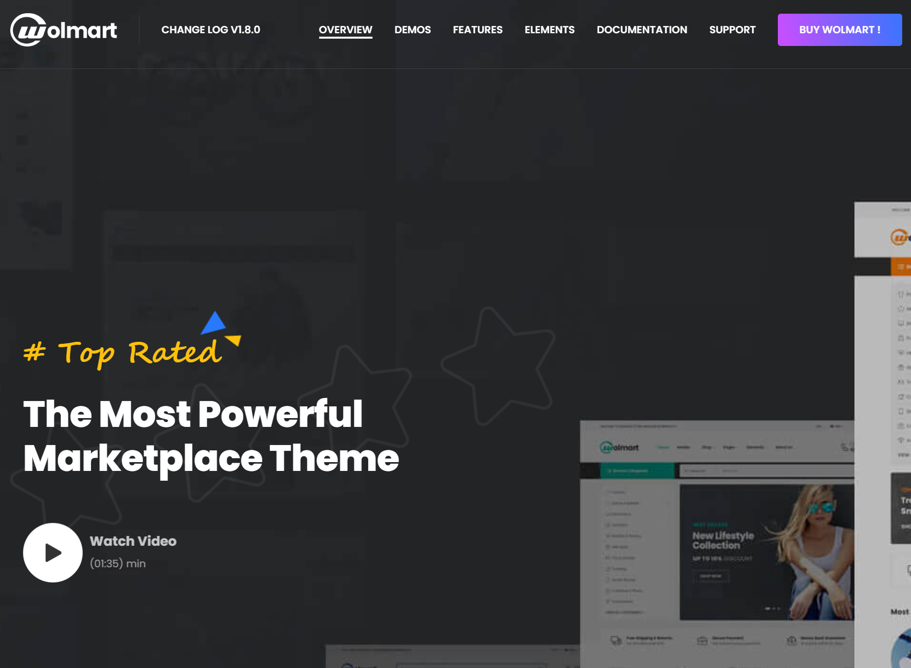 best WooCommerce themes: wolmart
