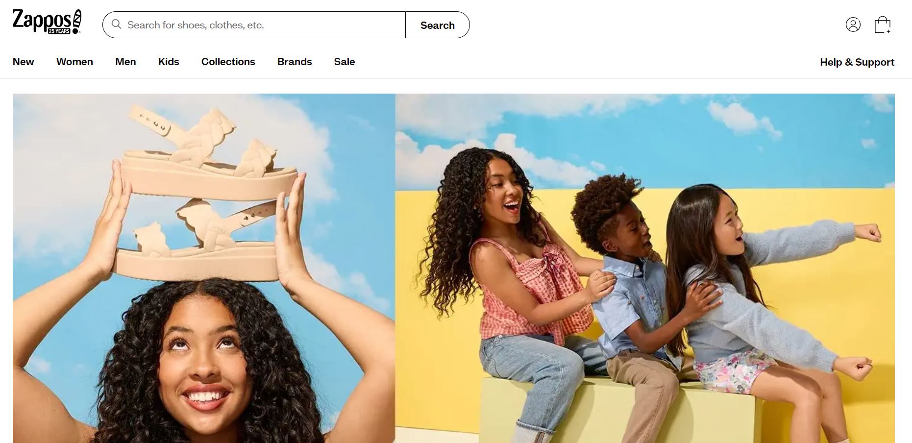 Examples of successful footwear ecommerce platforms: zappos