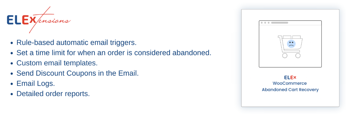 woocommerce abandoned cart plugin: elex
