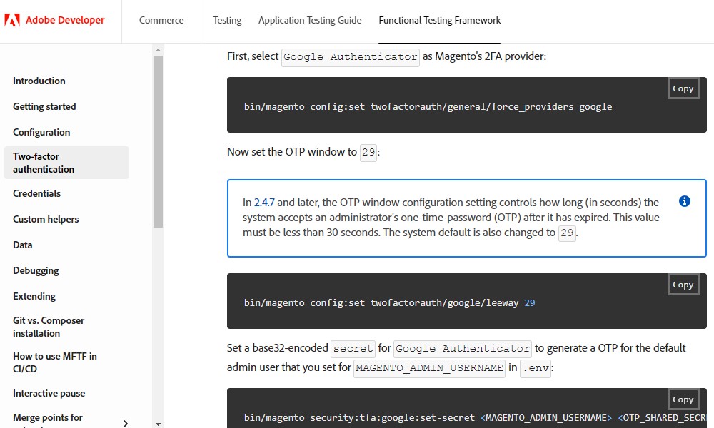 BigCommerce vs Magento (Adobe Commerce): magento two-factor authentication