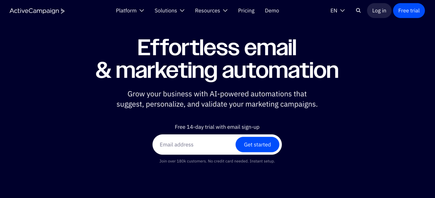 WordPress marketing automation plugin ActiveCampaign