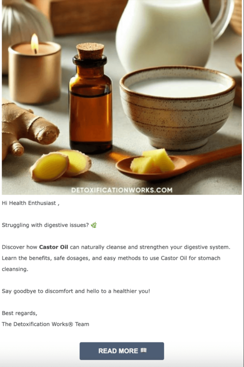 email sign-off example from the detoxification works