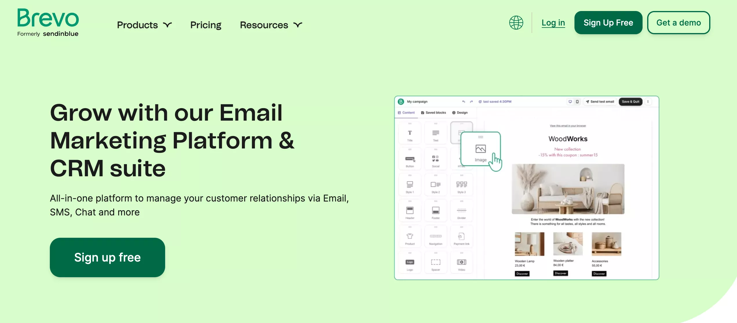 Brevo homepage