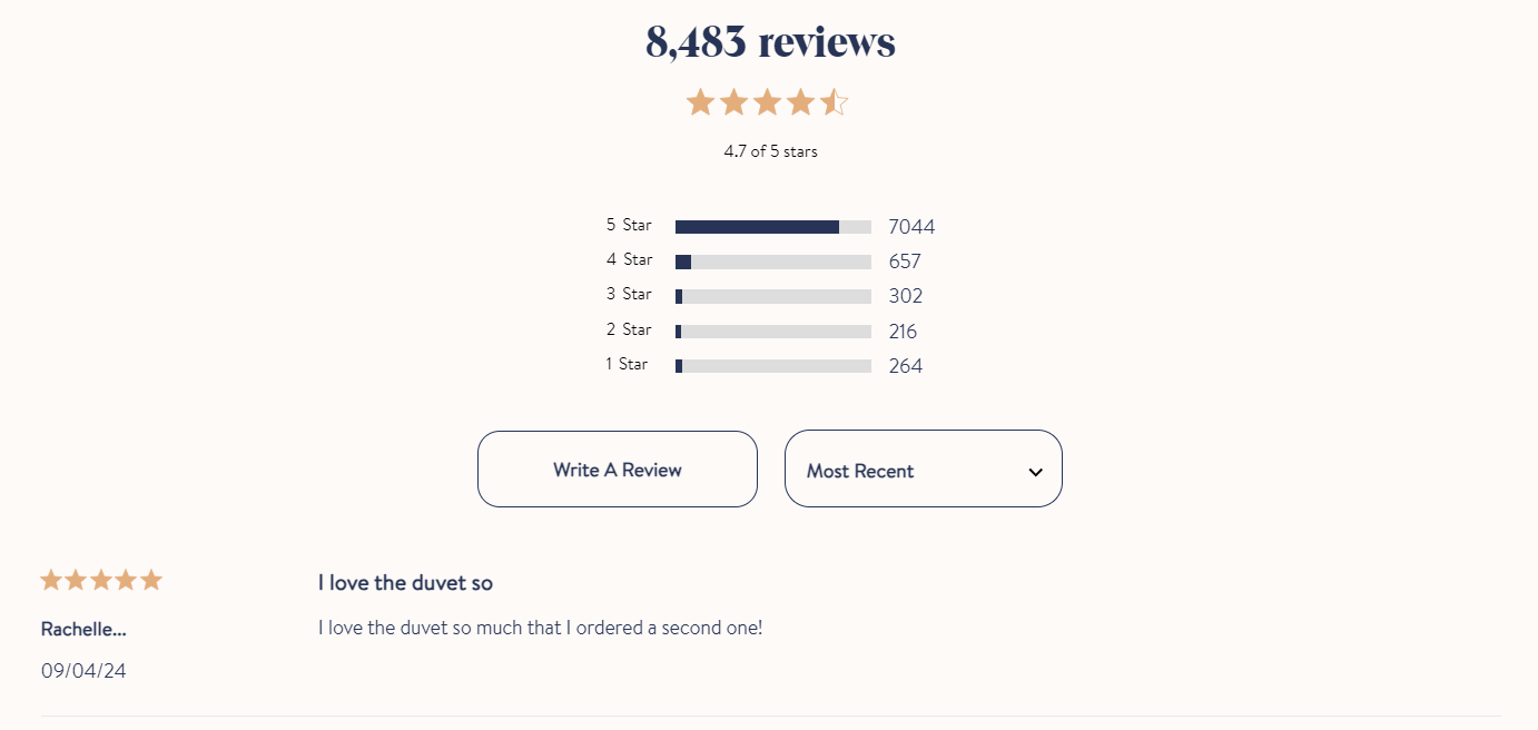 reviews on brooklinen