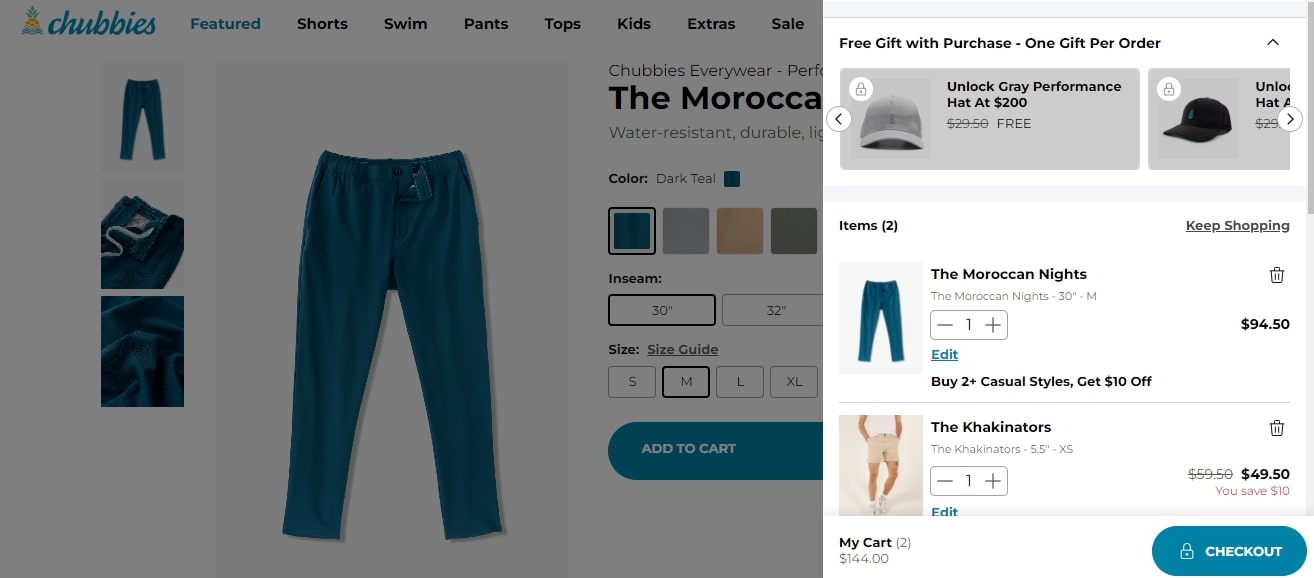 Chubbies — Let shoppers choose gifts