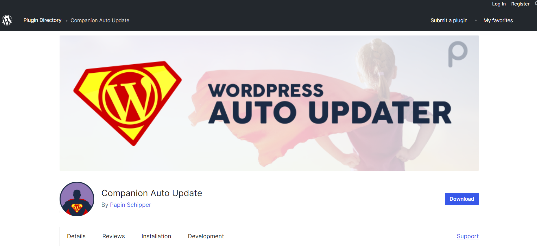 Companion auto update on WordPress