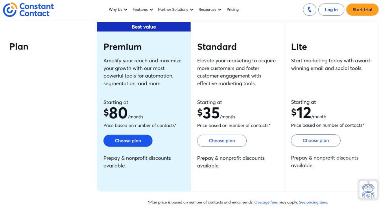 Constant contact pricing what you need to know review 2025 