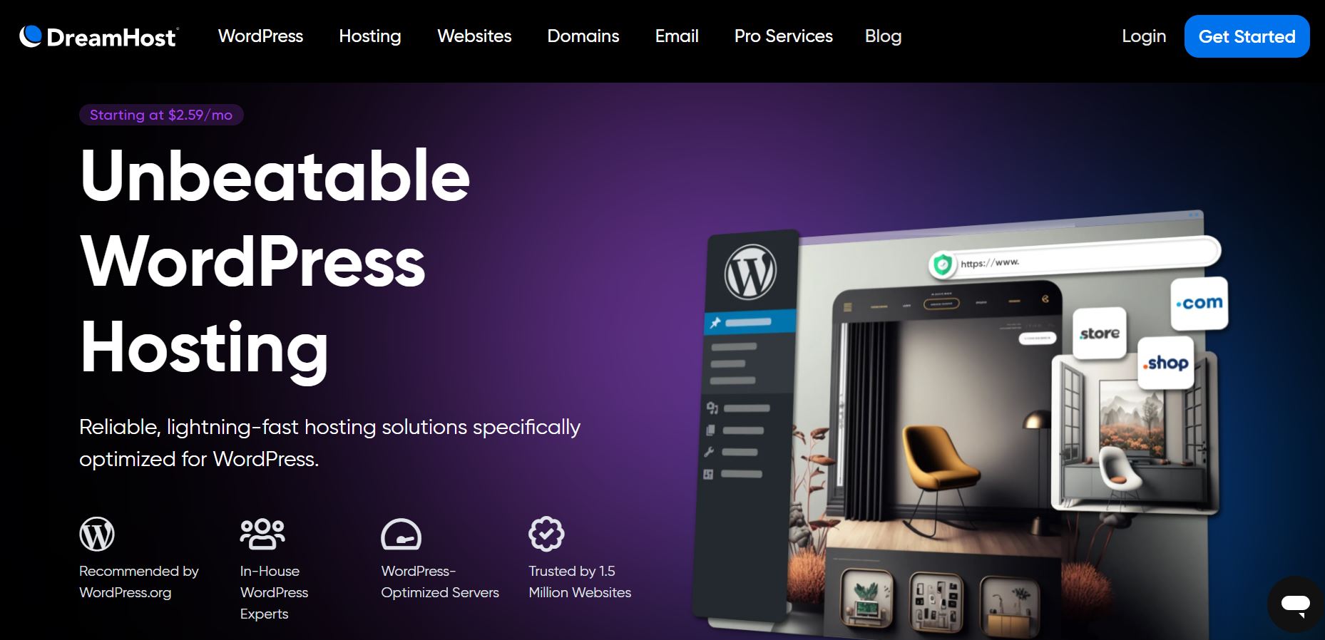 best WordPress hosting providers: dreamhost