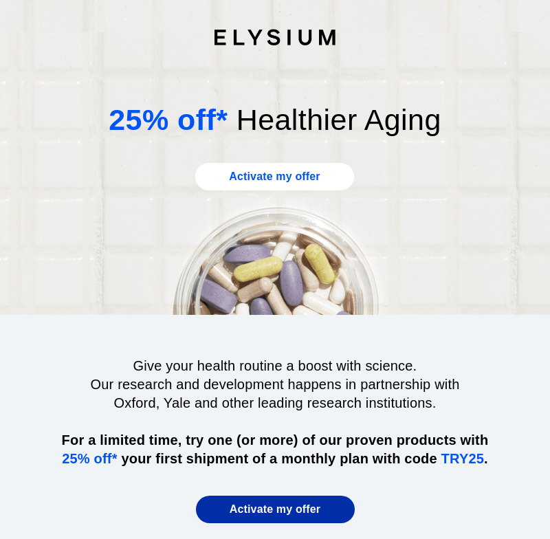 Woocommerce newsletter: elysium email