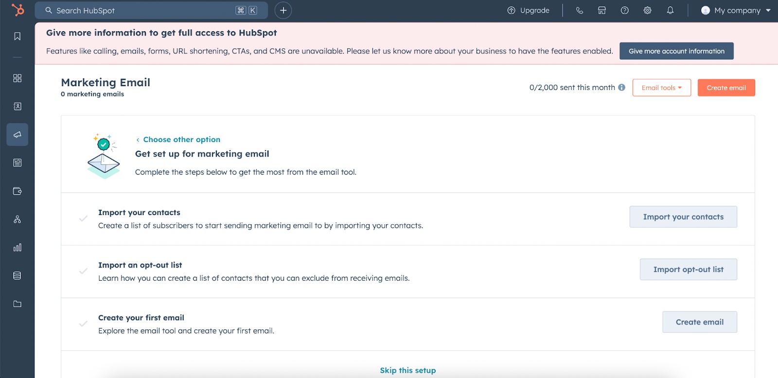 hubspot dashboard