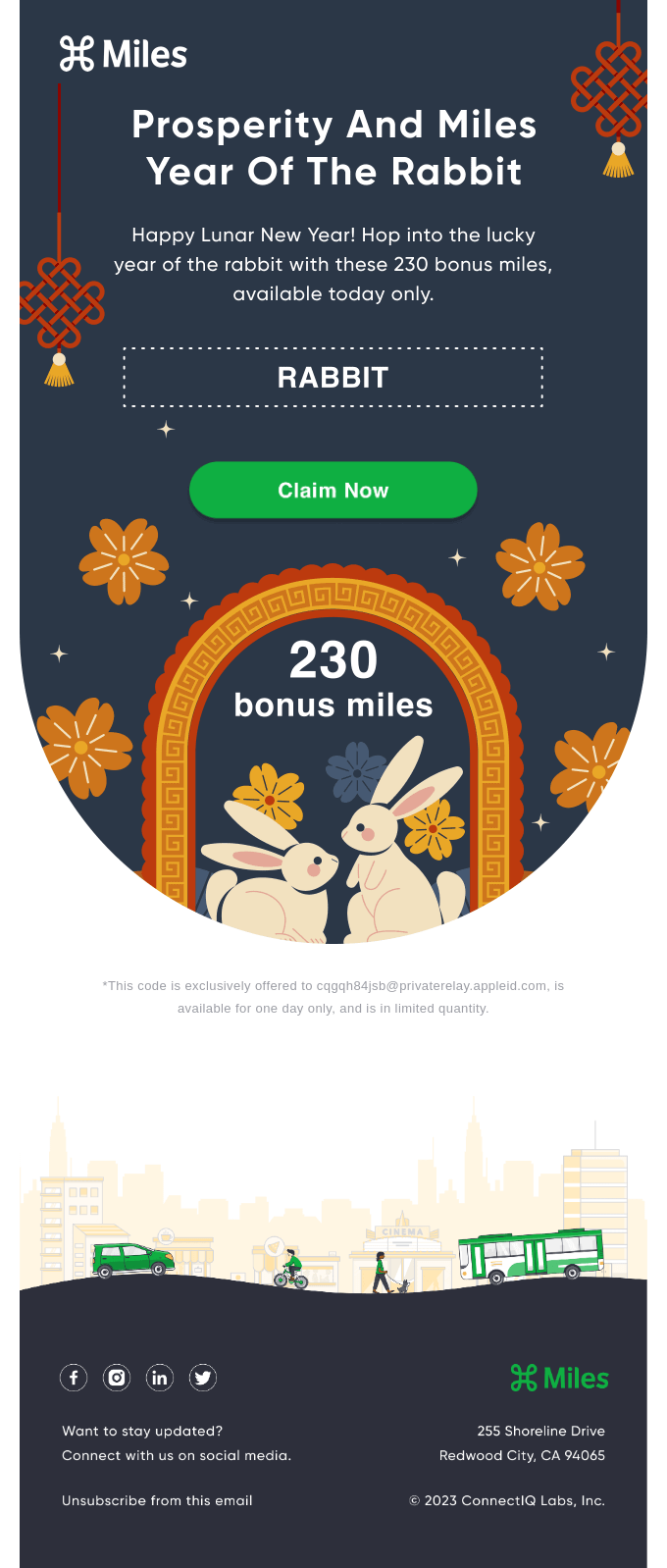miles lunar new year email