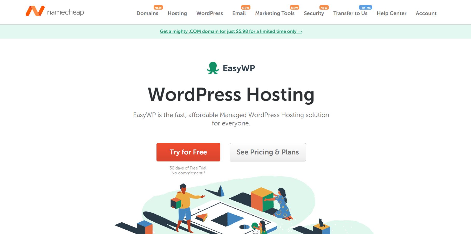 best WordPress hosting providers: namecheap